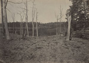 Champ de bataille de Resacca, Géorgie No. 1, années 1860 - George N. Barnard