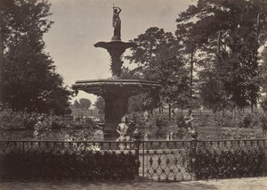Fontaine, Savannah, Géorgie, années 1860