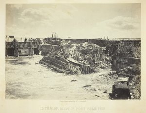 Vue intérieure du Fort Sumpter, 1866