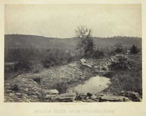Mission Ridge depuis Orchard Knob - George N. Barnard
