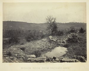 Mission Ridge depuis Orchard Knob, 1864-1866 - George N. Barnard