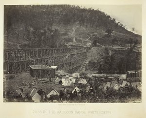 Passage dans la chaîne de Raccoon, Whiteside No. 1 - George N. Barnard