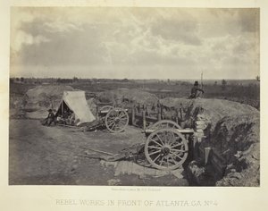 Travaux des rebelles devant Atlanta, GA, n° 4 - George N. Barnard