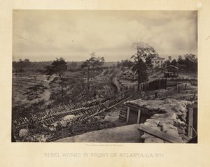 Fortifications rebelles devant Atlanta, Géorgie, no 1 - George N. Barnard