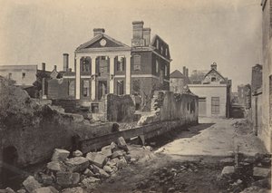 Ruines du manoir Pinckney, Charleston, Caroline du Sud, années 1860 - George N. Barnard
