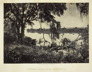 Rivière Savannah, près de Savannah, GA, 1866