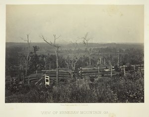 Vue de la montagne Kenesaw, Ga. - George N. Barnard