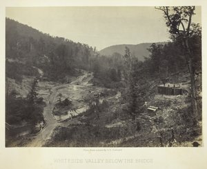 Vallée de Whiteside sous le pont, 1864 - George N. Barnard