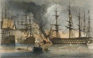 La bataille navale de Navarin le 20 octobre 1827