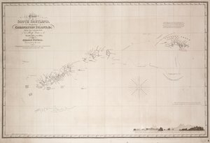 Carte des Shetland du Sud incluant l