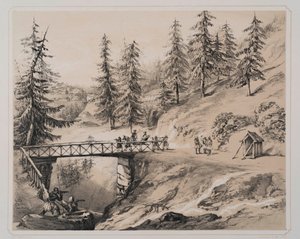 Pont de Combermere, Abbeville, et Pension Barrett, 1846