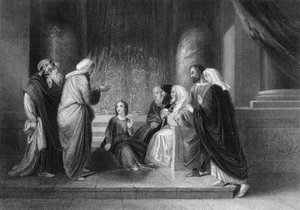 Ils le trouvèrent dans le temple, assis au milieu des docteurs, vers 1840