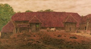 La vieille grange à Whitchurch - George Price Boyce