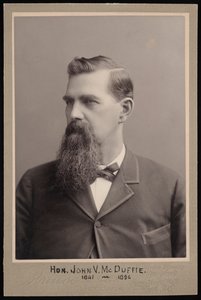 Portrait de John Van McDuffie 1841-1896, avant 1896 - George Prince