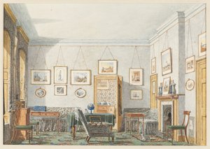 La chambre de George James Drummond à Oxford, 1853