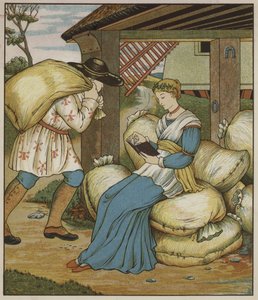 Illustration de Rumpelstiltskin par les frères Grimm