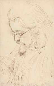 Portrait de Samuel Palmer, tête et épaules