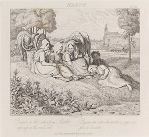 Paysans revenant du marché, Nancy, c.1821