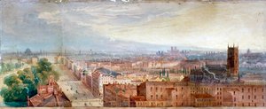 Vue aérienne de Knightsbridge, Londres, vers 1845