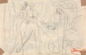Pharmarus soulève le Fantôme devant Kunaza - George Romney