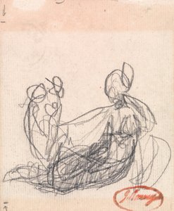 Figure couchée - George Romney