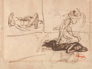 Figures couchées - George Romney