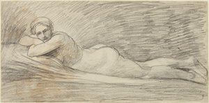 Nu féminin allongé - George Romney