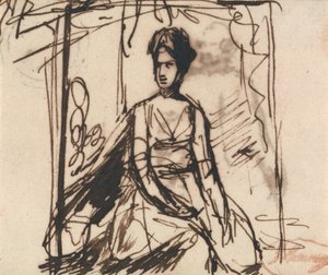 Femme assise, peut-être Mme Harris - George Romney