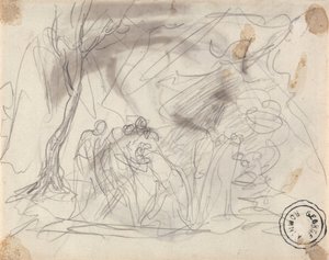 Esquisse pour Canidia et les jeunes - George Romney
