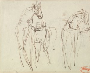 Esquisses pour « Un homme et son cheval » - George Romney