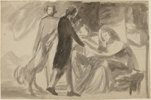 Étude pour un portrait de groupe () - George Romney