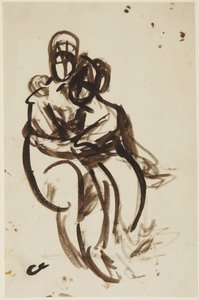 Étude pour le portrait des sœurs Milner - George Romney