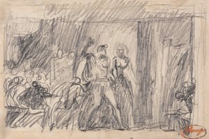 La scène du banquet : "Macbeth" - George Romney