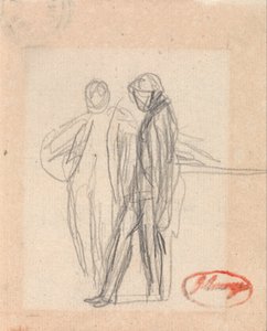 Deux personnages debout - George Romney
