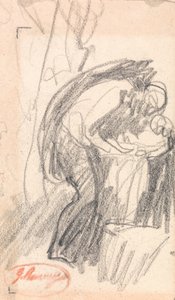 Sujet non identifié : Un homme avec un enfant - George Romney