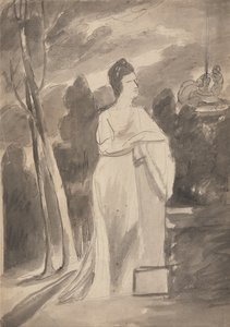 Femme à une colonne - George Romney