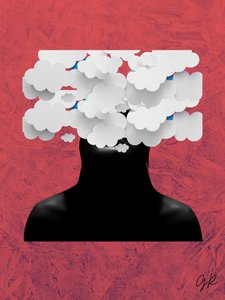 Tête dans les nuages