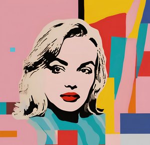 Allure iconique, 21e siècle (peinture) - George Rosaly