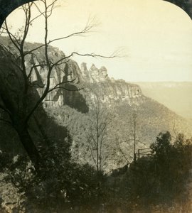 Les bassins de Katoomba et Jamieson, Montagnes Bleues, Nouvelle-Galles du Sud, Australie, 1908