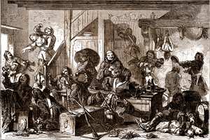 Dragonnades : persécutions dirigées contre les communautés protestantes du Royaume de France dans les années 1680. 19ème siècle - George Roux