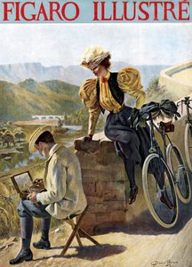 Jeune femme regardant un homme