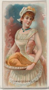 Jour de Thanksgiving, États-Unis, de la série Holidays pour les cigarettes Duke - George S. Harris and Sons