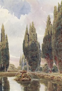 Jardins italiens : Il Laghetto, Villa Falconieri - George Samuel Elgood