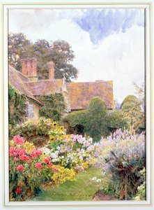 Les jardins de la maison du manoir, Cleeve Prior, Worcestershire