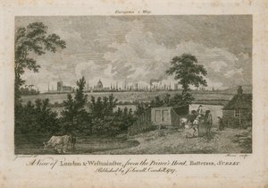 Vue de Londres et de Westminster, depuis le Princes Head, Battersea, Surrey - George Samuel Elgood