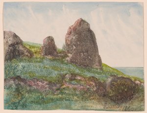 Paysage avec rochers