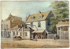 Taverne du Château, Old Kent Road, Londres, vers 1830 - George Scharf