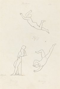 Pencher, voler et tomber - George Scharf after John Flaxman