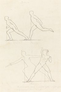 Préparation à courir; Courir; Frapper - George Scharf after John Flaxman