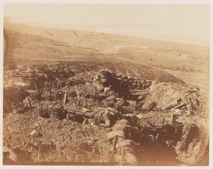 Vue depuis le Redan vers le ravin de Vorontsov